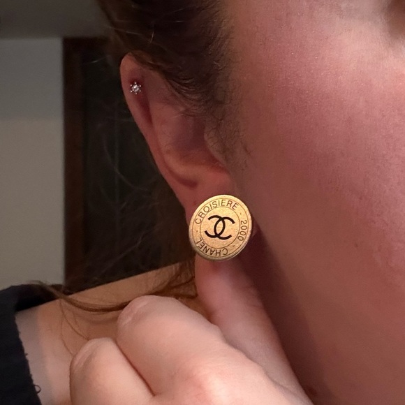 Chanel earrings silver 2000 Autumn clip on silver earrings - Picture 10 of 11